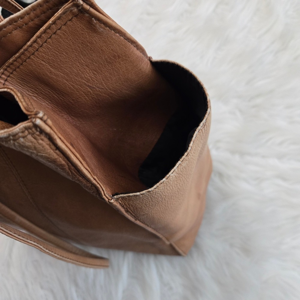 Hobo International Tan Leather Tote Bag Vintage Shoulder Bag Brown - Picture 10 of 14